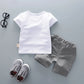 New!! Kids Unisex Cotton Bowknot T-Shirt Shorts 2pcs/Sets Toddler