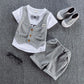 New!! Kids Unisex Cotton Bowknot T-Shirt Shorts 2pcs/Sets Toddler
