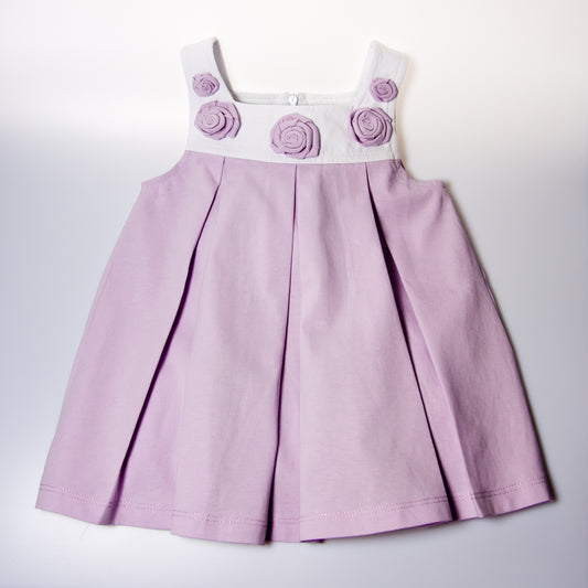Baby Girl Sleeveless Rose Petal Dress