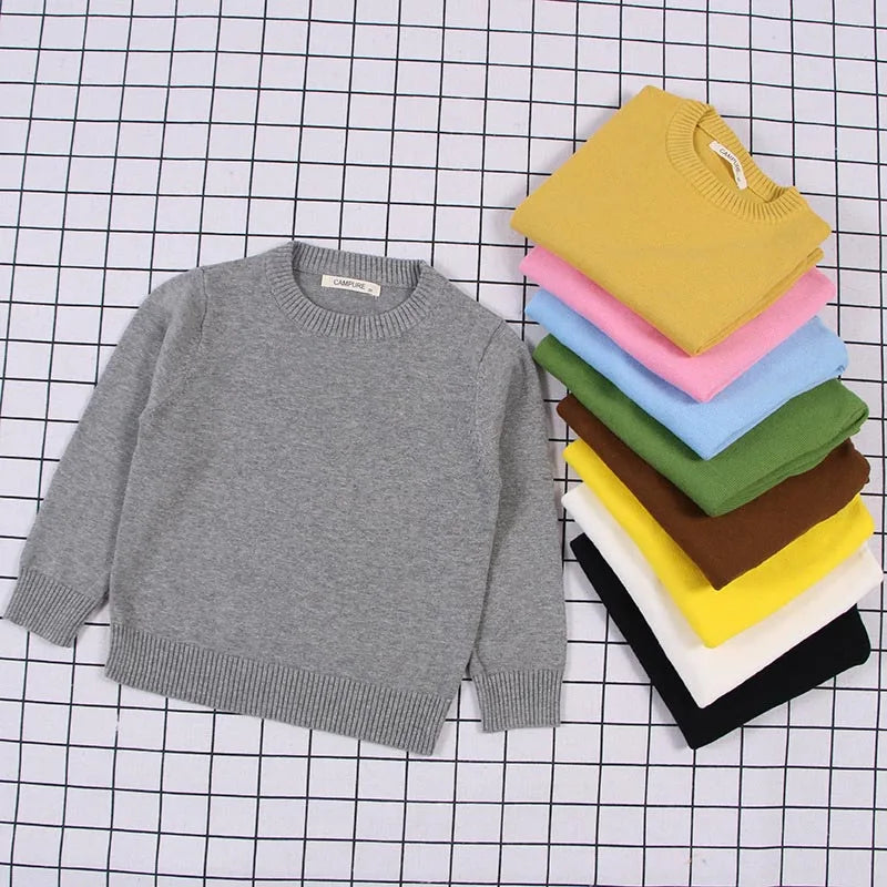 Baby Boys Pullover Sweater Cotton Long-Sleeve