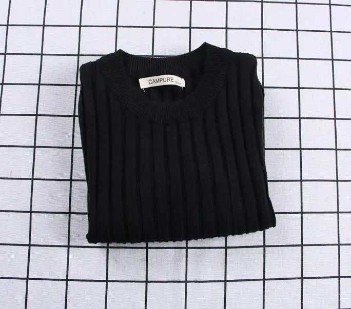 Kids Unisex Ribbed Sweater Pullover