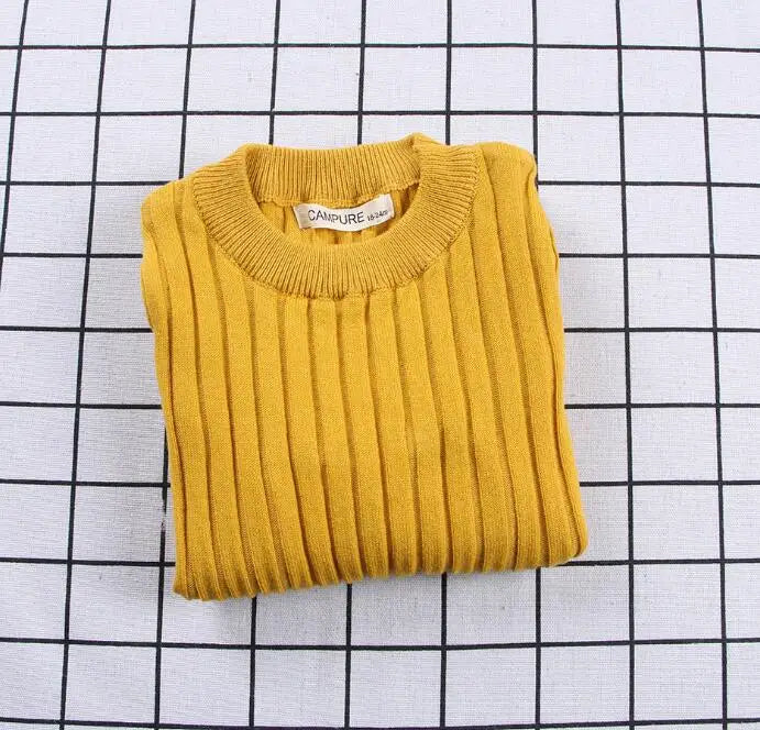 Kids Unisex Ribbed Sweater Pullover