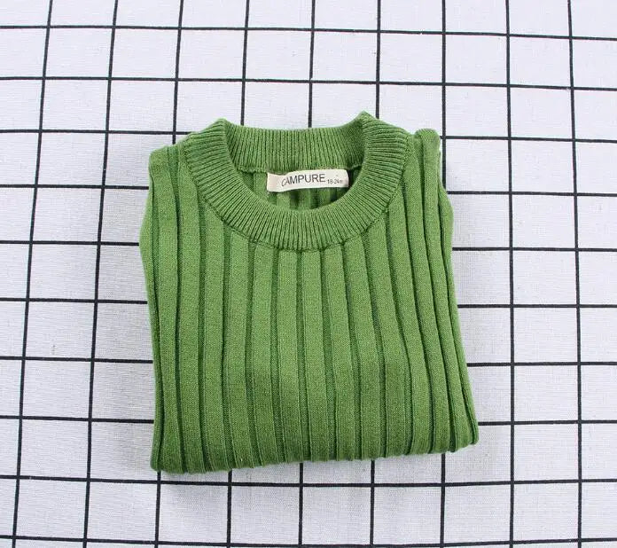 Kids Unisex Ribbed Sweater Pullover