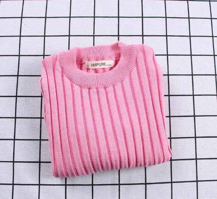 Kids Unisex Ribbed Sweater Pullover