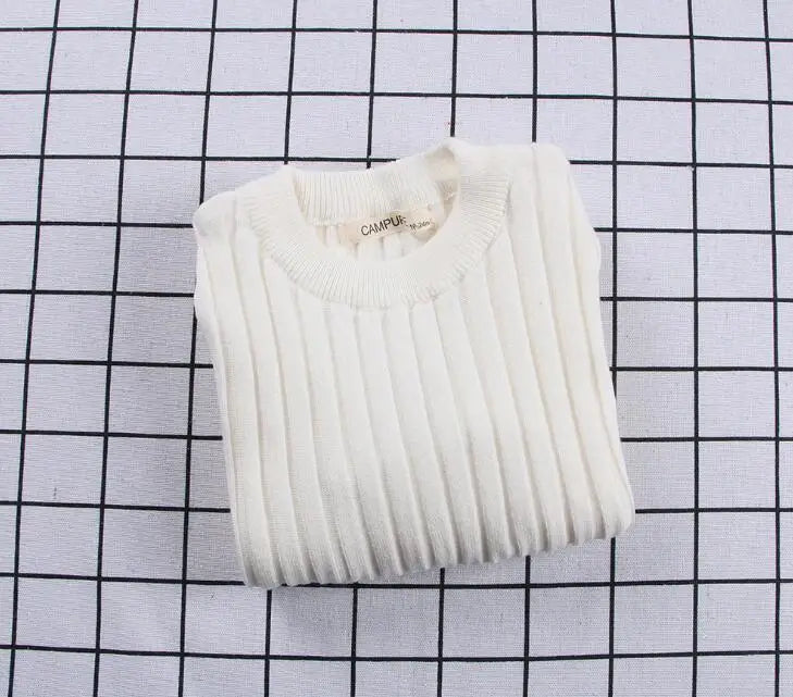Kids Unisex Ribbed Sweater Pullover