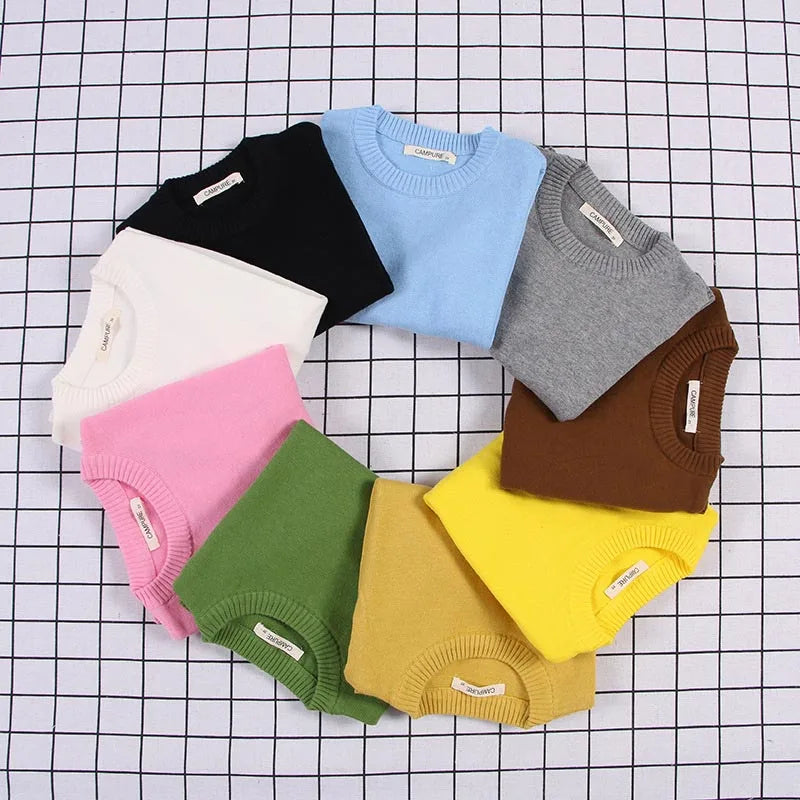 Baby Boys Pullover Sweater Cotton Long-Sleeve