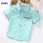 GFMY Boys Cotton Shirts Short-Sleeved Boys 2-14 Years
