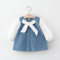 Baby's Lil Denim Dress w/Bow