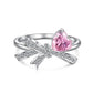 Silver Bow Heart  3Pcs Set