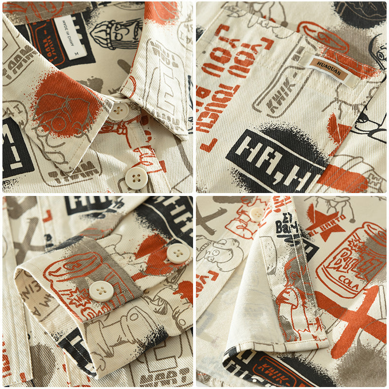 Men's Classic Printed Design Shirt