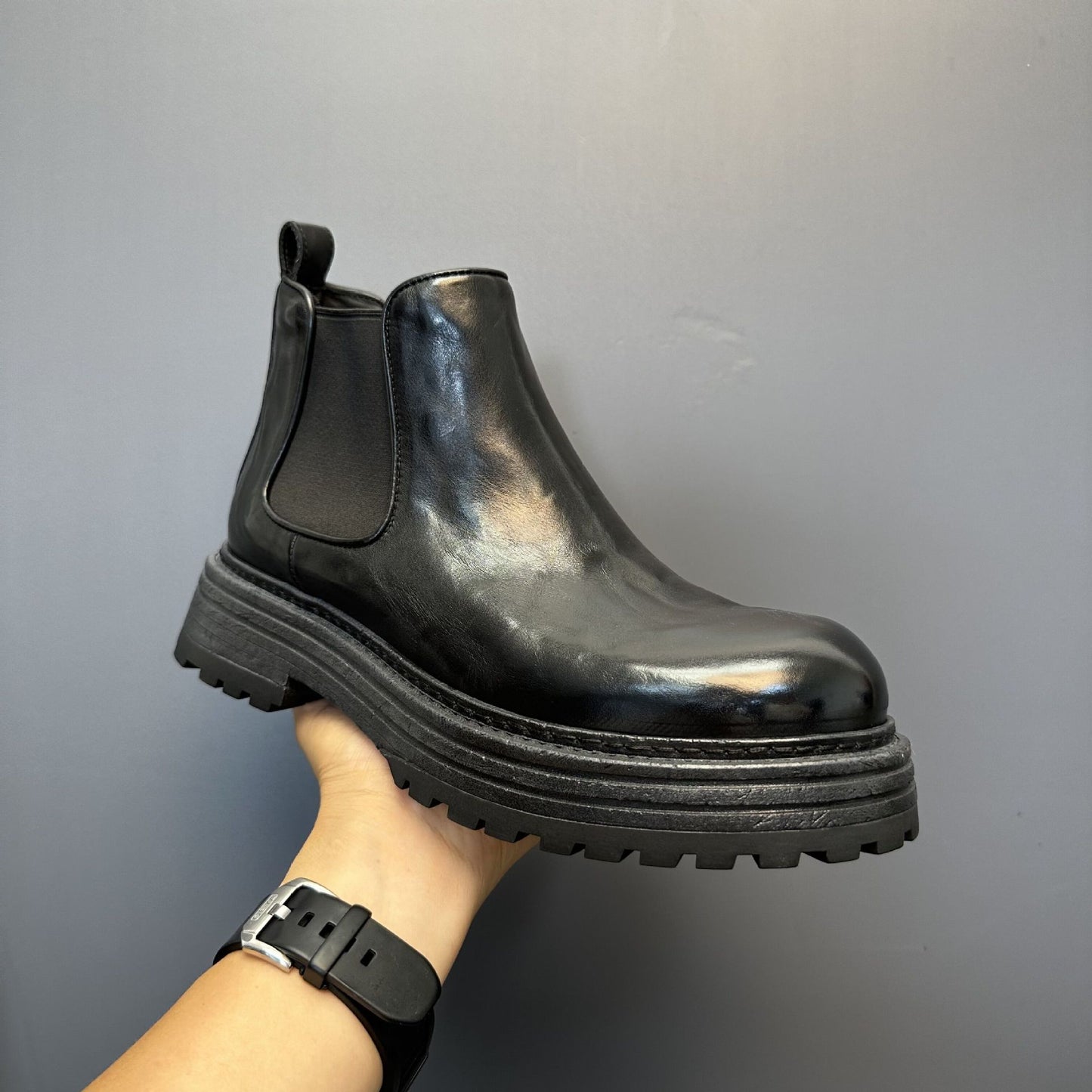 Men's Genuine Leather Retro Martin Boots