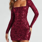 Ladies Sequined Mini Dress