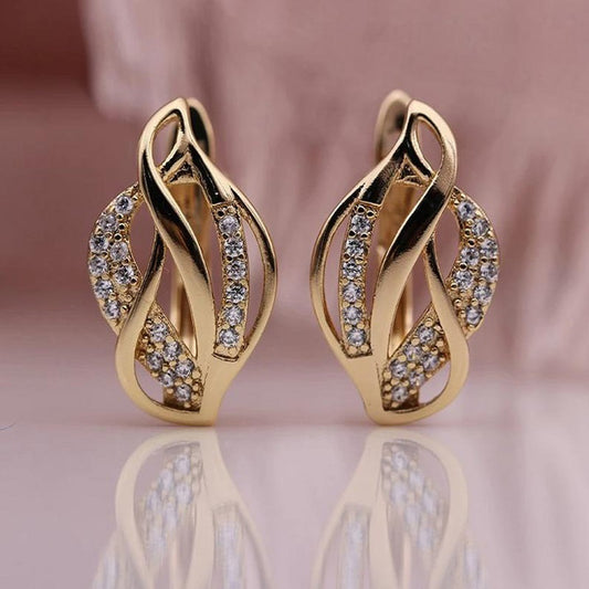Personalized Twist Irregular Ear Studs