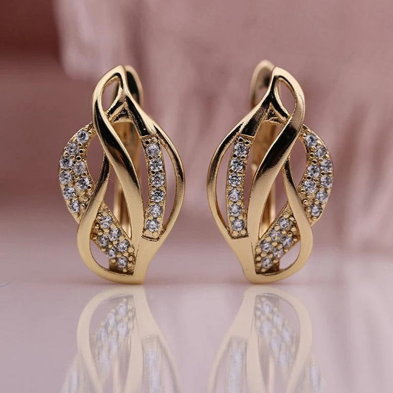 Personalized Twist Irregular Ear Studs