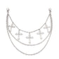 Retro Multi-layer Cross Pendant Waist Chain