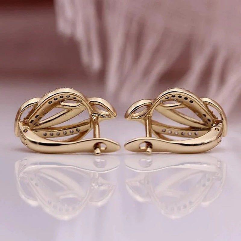 Personalized Twist Irregular Ear Studs