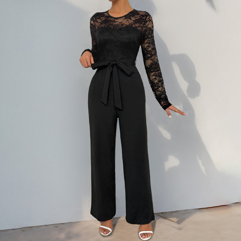 Women's Lace Top Jumpsuit