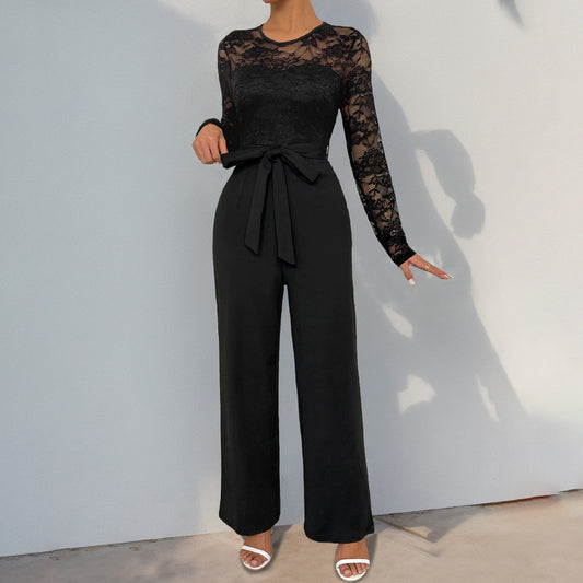 Women's Lace Top Jumpsuit