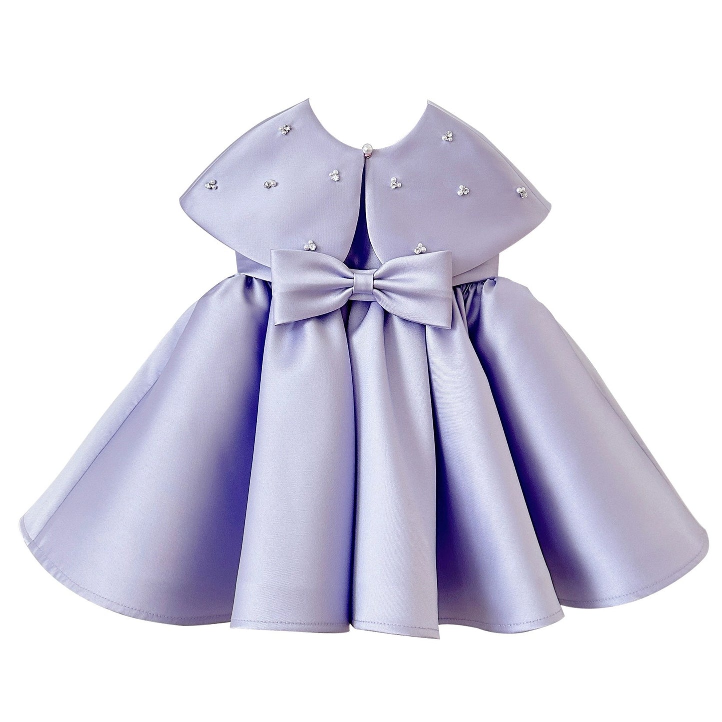 Girl's Satin Purple Dress