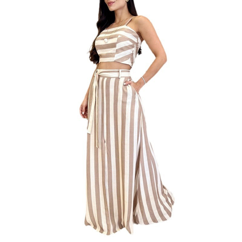 Ladies Striped 2 Pcs