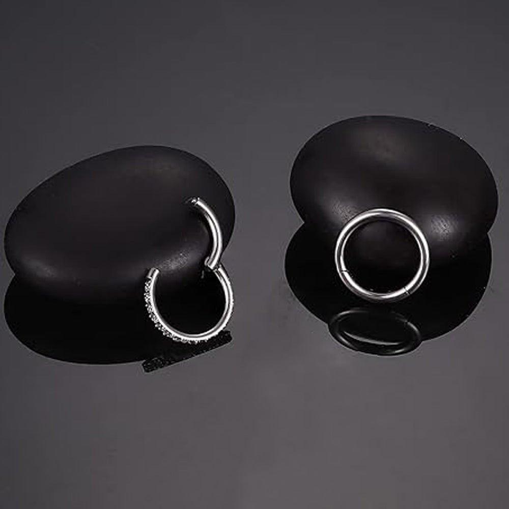 Trendy Zirconium Stainless Steel Body Rings