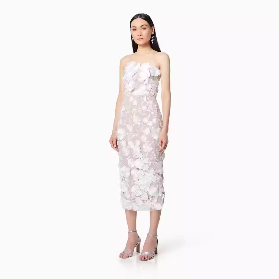 3 dimensional Tube Top Dress