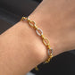 Stainless Steel Pigment Ring Necklace Bracelet Set