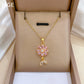 Luxury Diamond Flowers Necklace Set