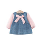 Baby's Lil Denim Dress w/Bow