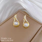 Diamond Pearl Necklace & Earrings Set