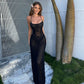 See Through Knitted Sheath Dress