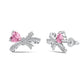Silver Bow Heart  3Pcs Set