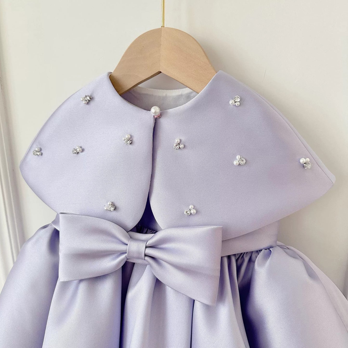 Girl's Satin Purple Dress
