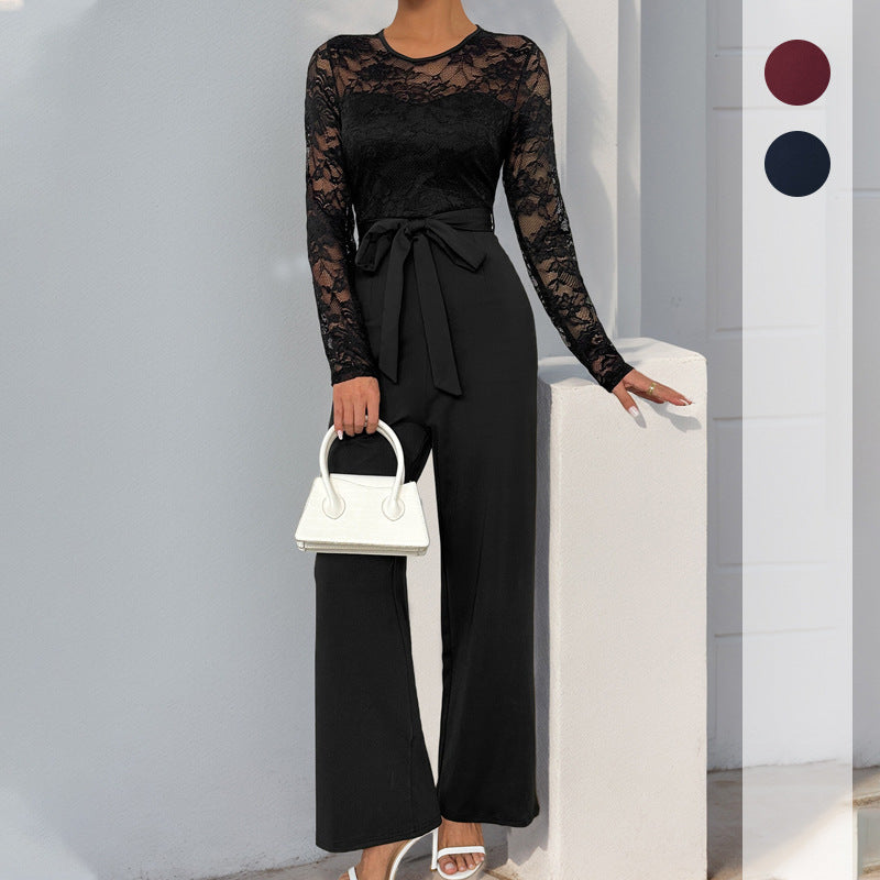 Women's Lace Top Jumpsuit