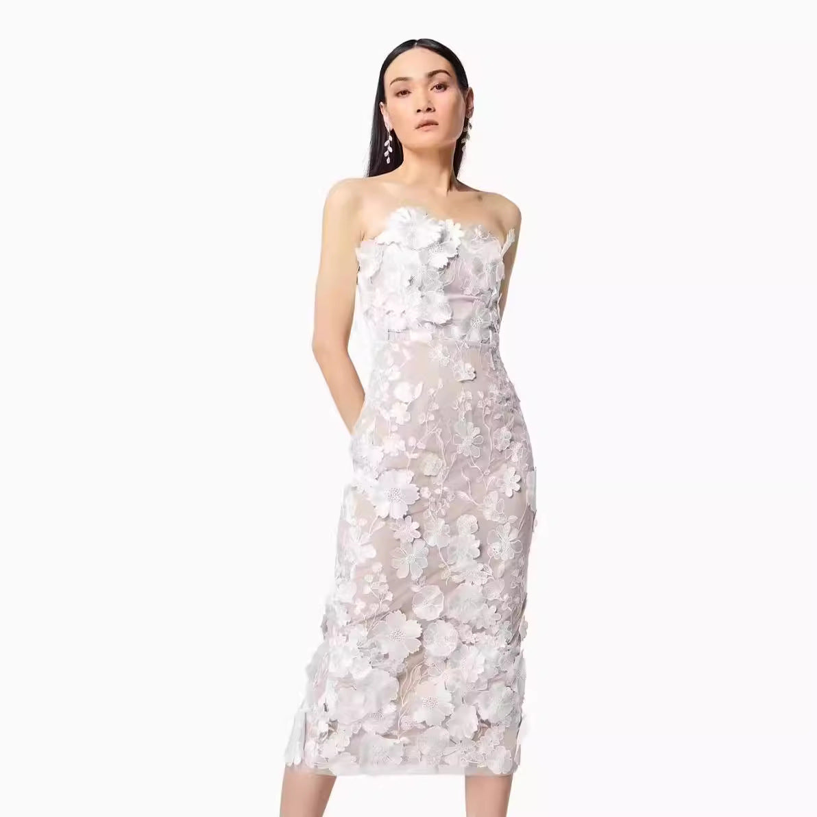 3 dimensional Tube Top Dress