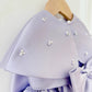 Girl's Satin Purple Dress