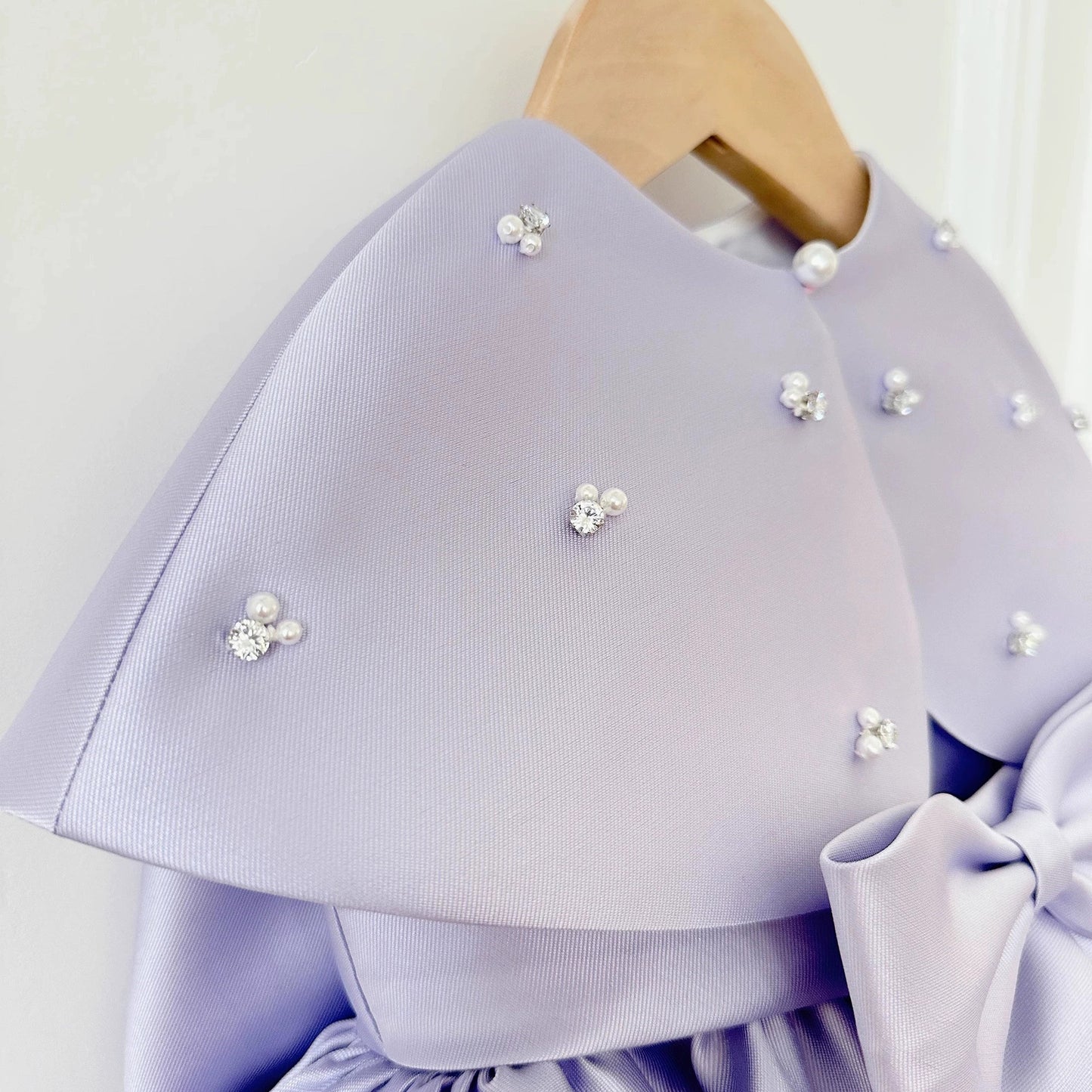 Girl's Satin Purple Dress