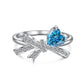 Silver Bow Heart  3Pcs Set