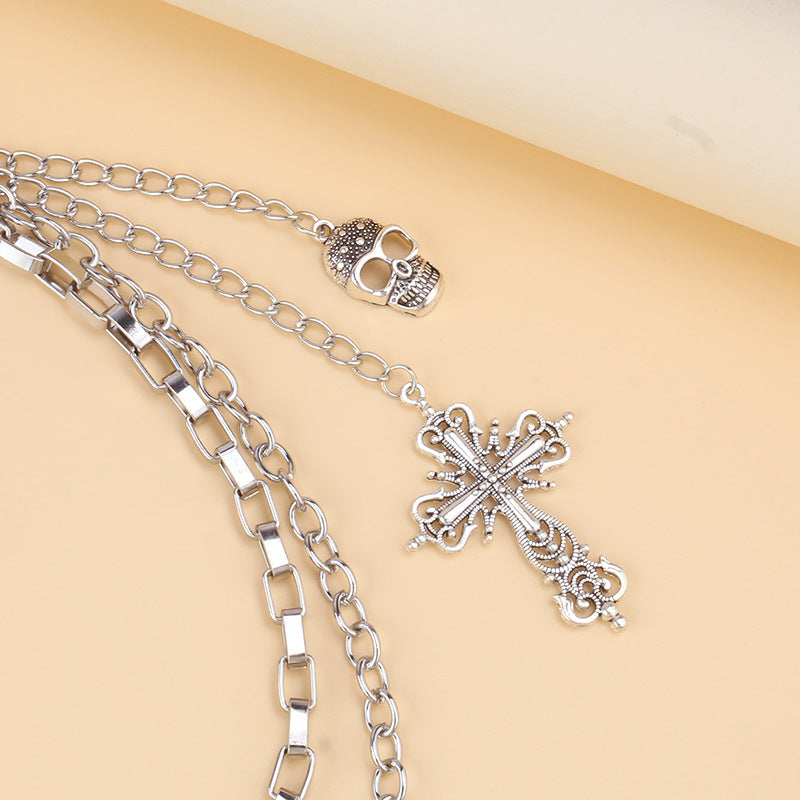Layered Retro Skull Body Chains