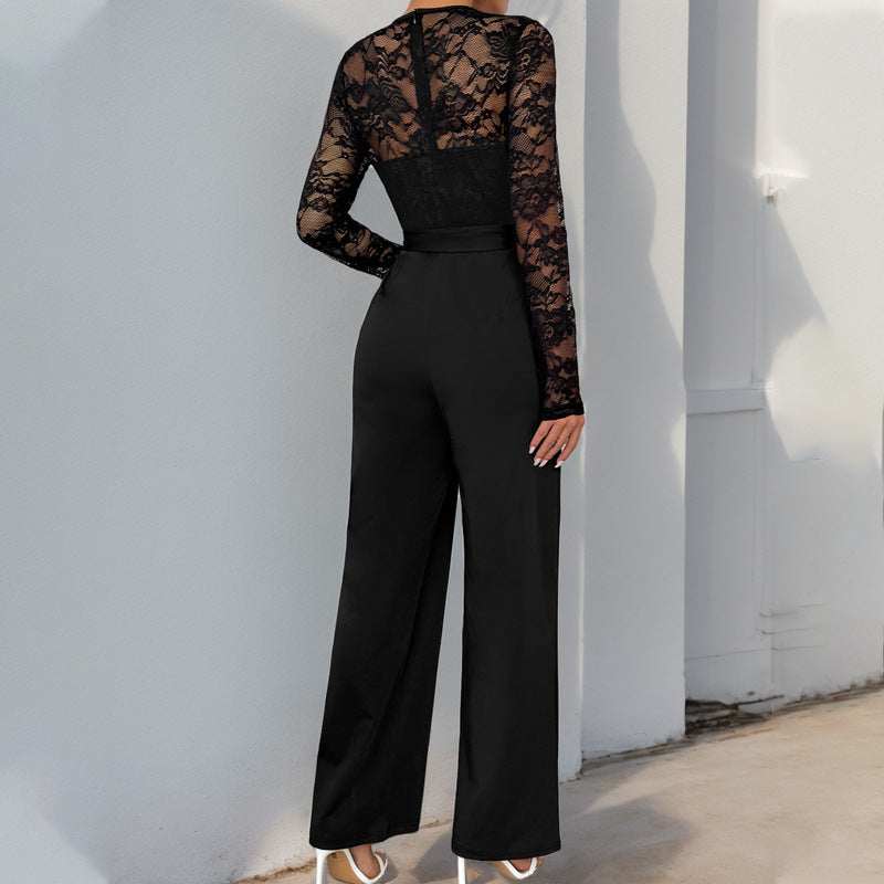 Women's Lace Top Jumpsuit