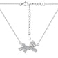 Silver Bow Heart  3Pcs Set