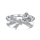Silver Bow Heart  3Pcs Set