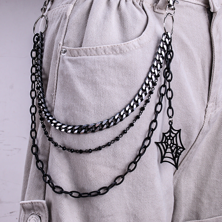 Three-layer Spider Web Jeans Chain