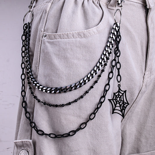 Three-layer Spider Web Jeans Chain