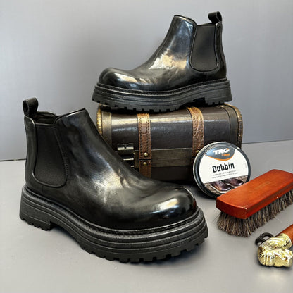 Men's Genuine Leather Retro Martin Boots