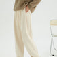 Loose Cropped Flanging Pants