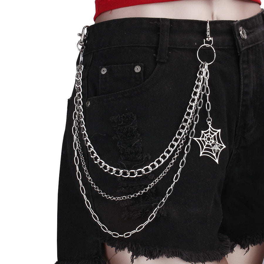 Three-layer Spider Web Jeans Chain