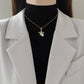 Titanium Steel Necklace And Earrings Set