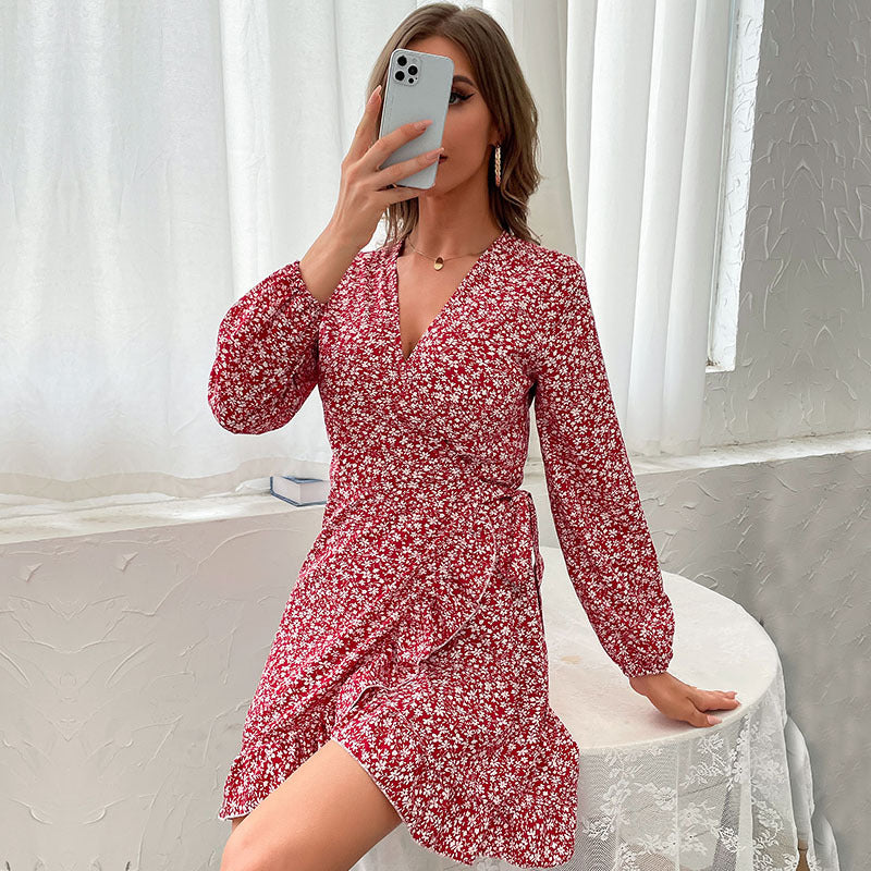 Floral Wrap Dress