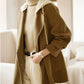 Ladies Wool Coat w/Removable Knitted Hat